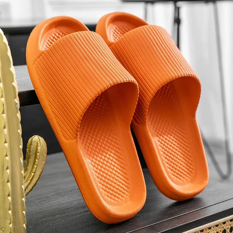 Women Summer Slippers Men Home Shoes Household Indoor Bathroom Bathing Couple EVA Slippers Sandals Slippers Anti-slip Anti-odor