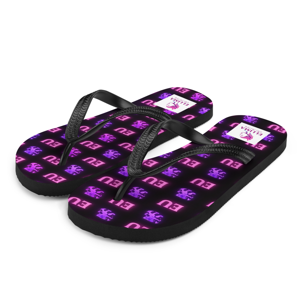 EU Purple Sublimation Flip Flops