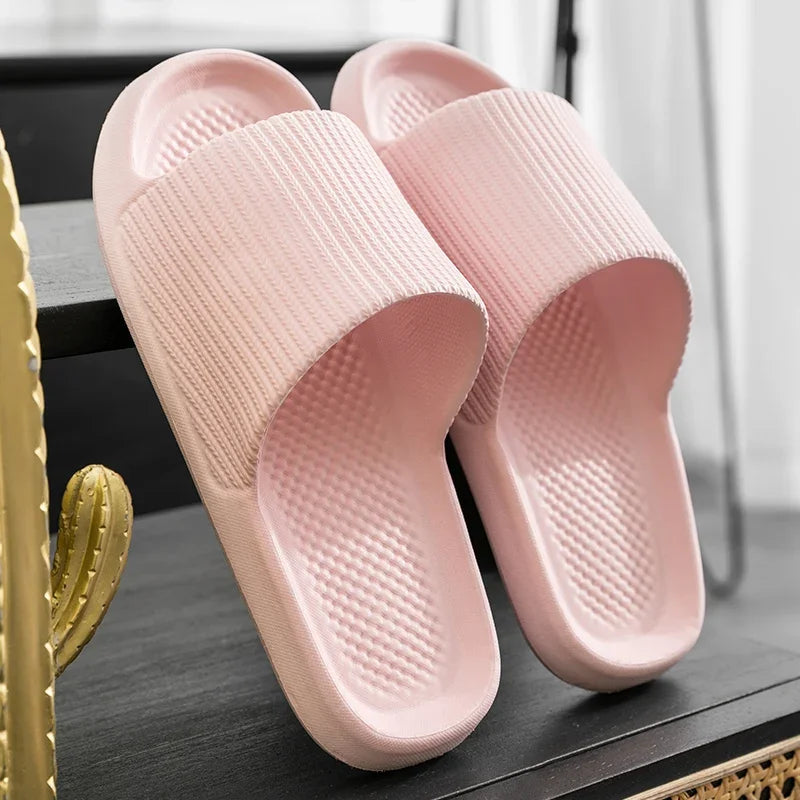 Women Summer Slippers Men Home Shoes Household Indoor Bathroom Bathing Couple EVA Slippers Sandals Slippers Anti-slip Anti-odor