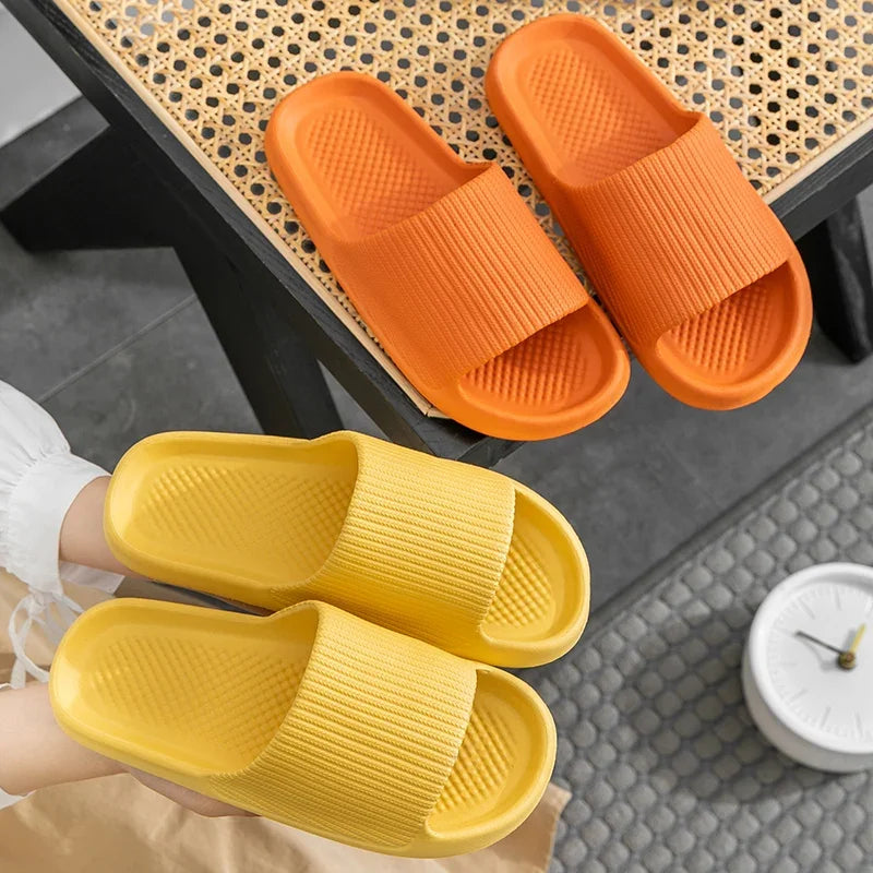 Women Summer Slippers Men Home Shoes Household Indoor Bathroom Bathing Couple EVA Slippers Sandals Slippers Anti-slip Anti-odor