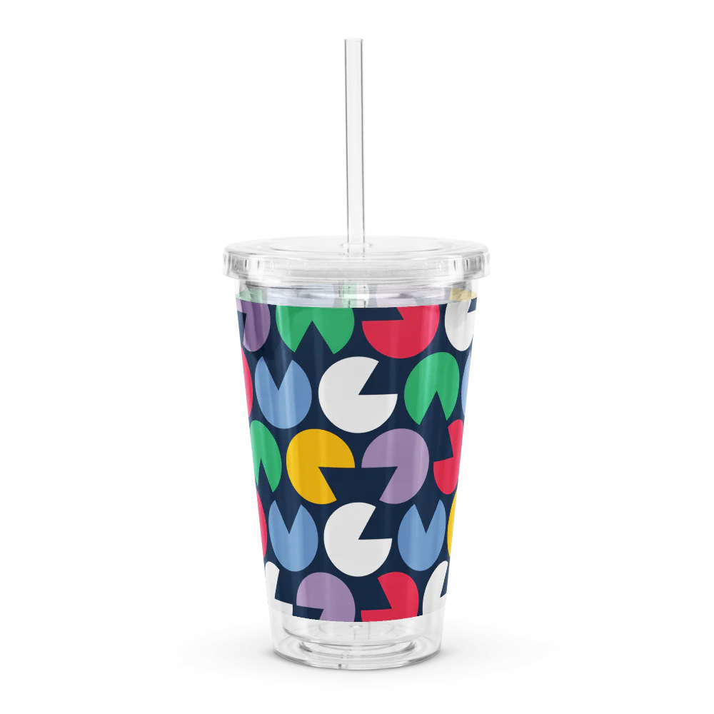 Double Wall Clear Plastic Tumbler (16 oz)
