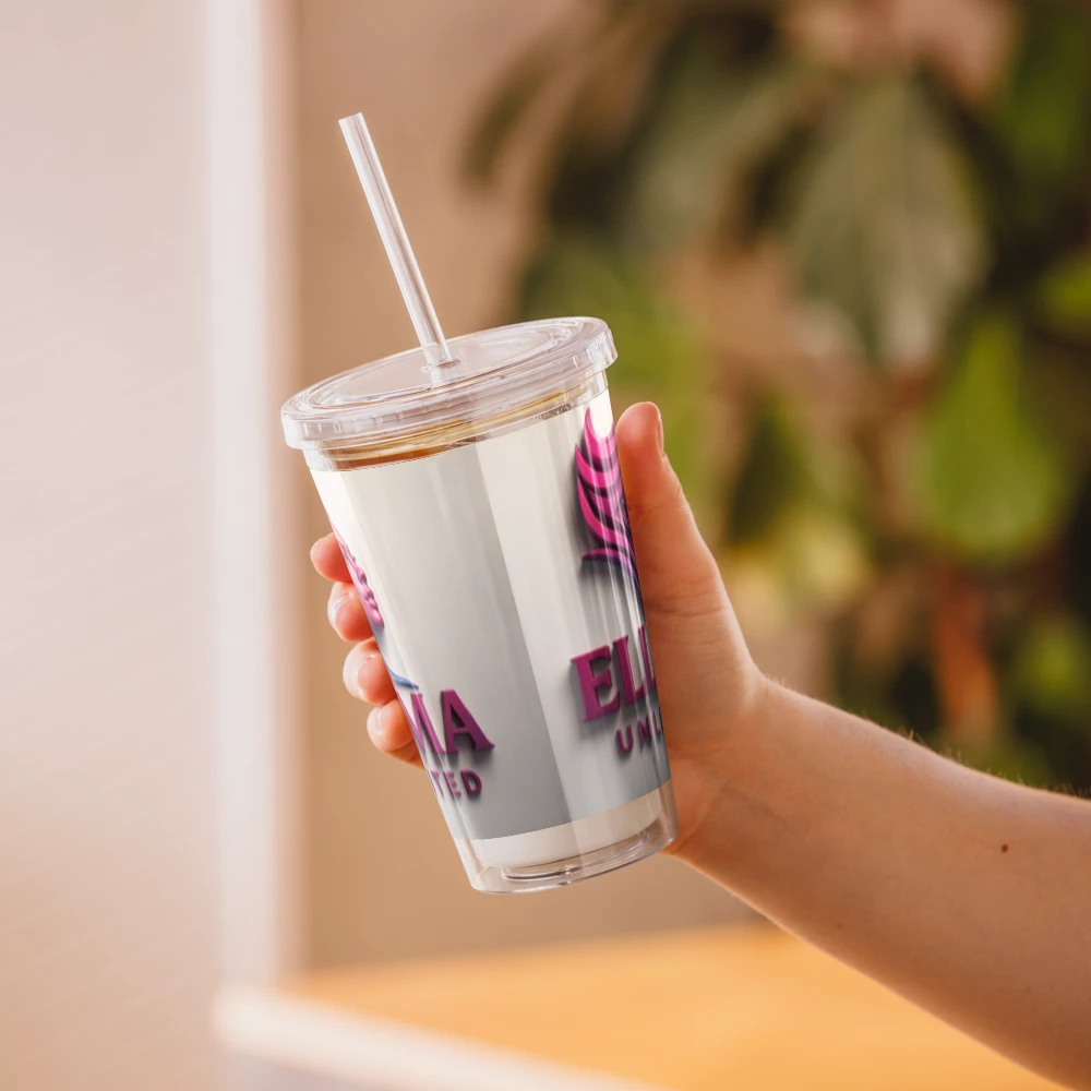 Double Wall Clear Plastic Tumbler (16 oz)