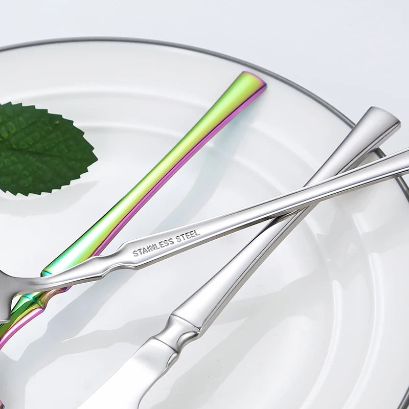 16pcs Cutlery Set Dinnerware Stainless Steel Western Tableware Forks Knives Spoons Silverware Wedding Gift Dishwasher Safe