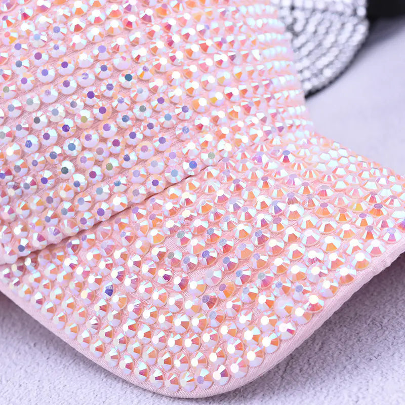 Colorful Diamond-Studded Summer Cap for Women and Men