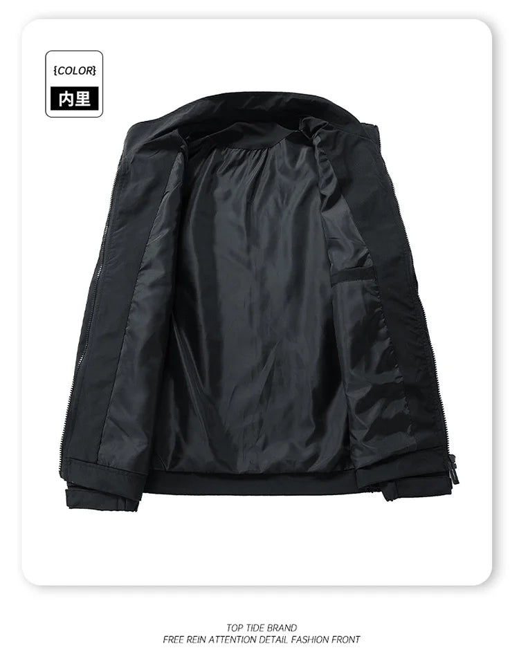 New Coat Jacket Waterproof Windproof Autumn Thin Top Fashion High Quality Versatile Korean Turn Down Collar Windbreaker Top Coat