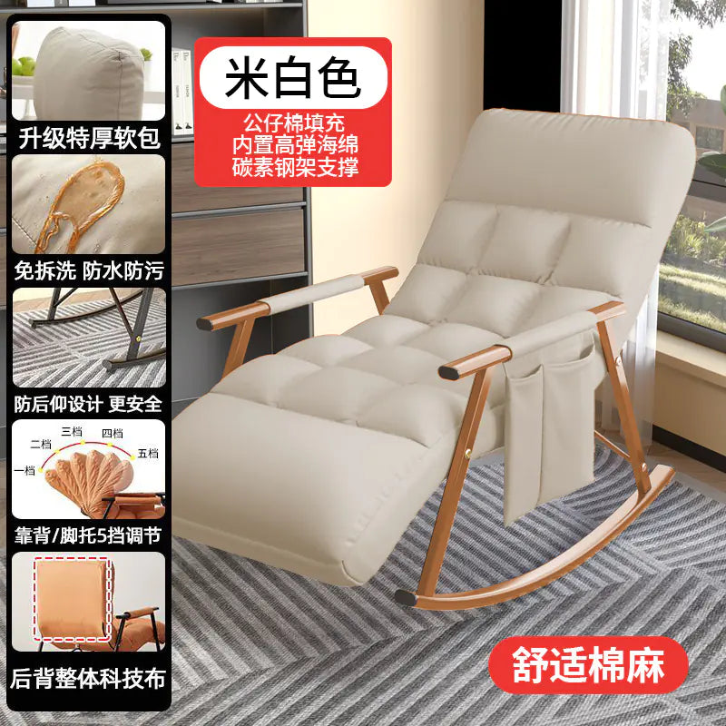 Tech Fabric Rocking Chair for Adults - Lounge Sofa