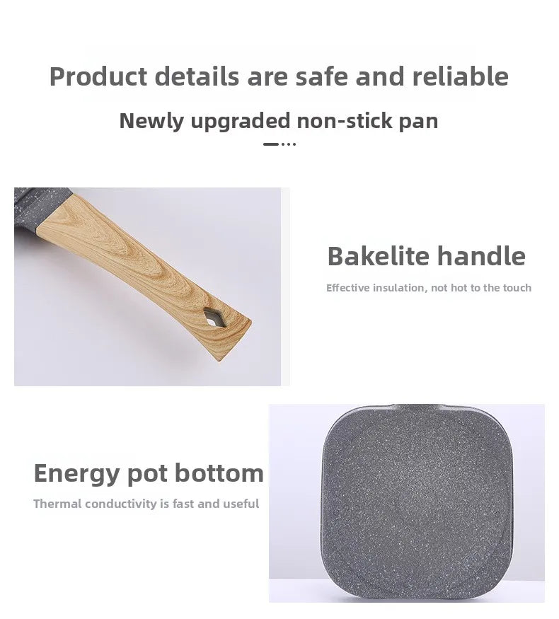 2/4-Hole Frying Pot Pan Thickened Omelet Pan Non-stick Egg Pancake Steak Pan Cooking Egg Ham Pans Breakfast Maker Cookware Pan