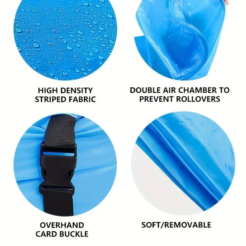 Lazy Folding Camping Inflatable Sofa - Portable Outdoor Inflatable Lounger, Comfortable Outdoor Furniture camping  air bed