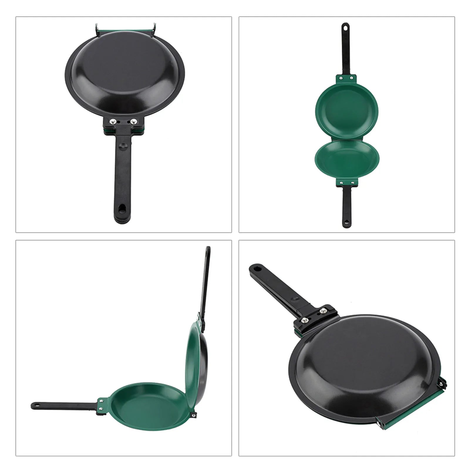 New Double Sided Pancake Pan Frying Pot Cookware for Kitchen Omelet Steak Ham Pans Kitchen Gas Stove Utensils Cooking Pot 