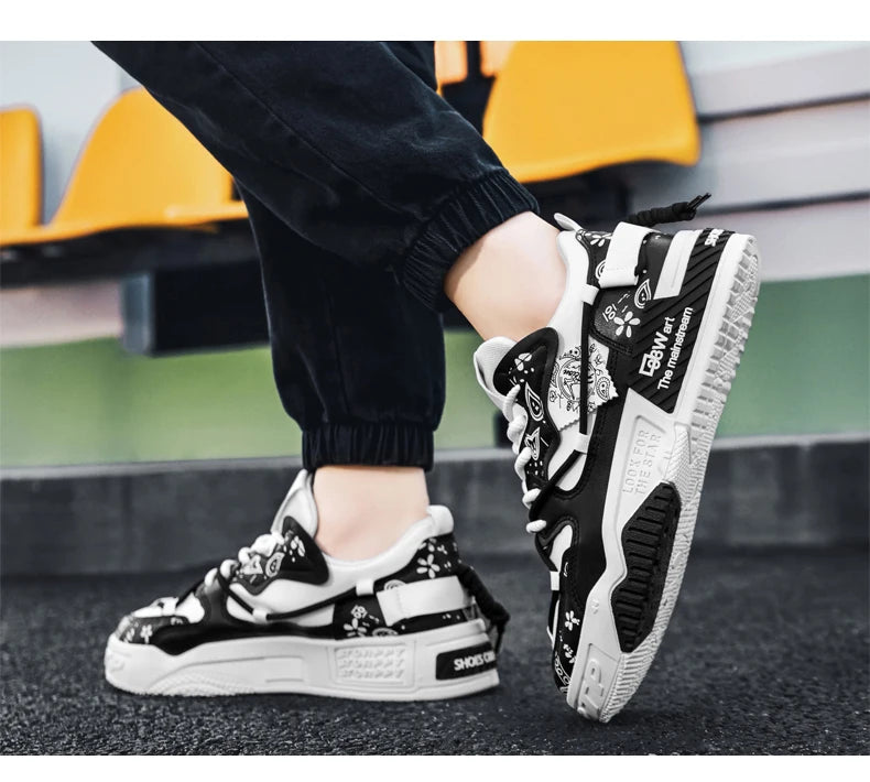 Men's Shoes 2025 New Summer All Casual Board Shoes Sports Thick Sole Increase Bread Shoes Non-slip Wear-resistant Casual Shoes