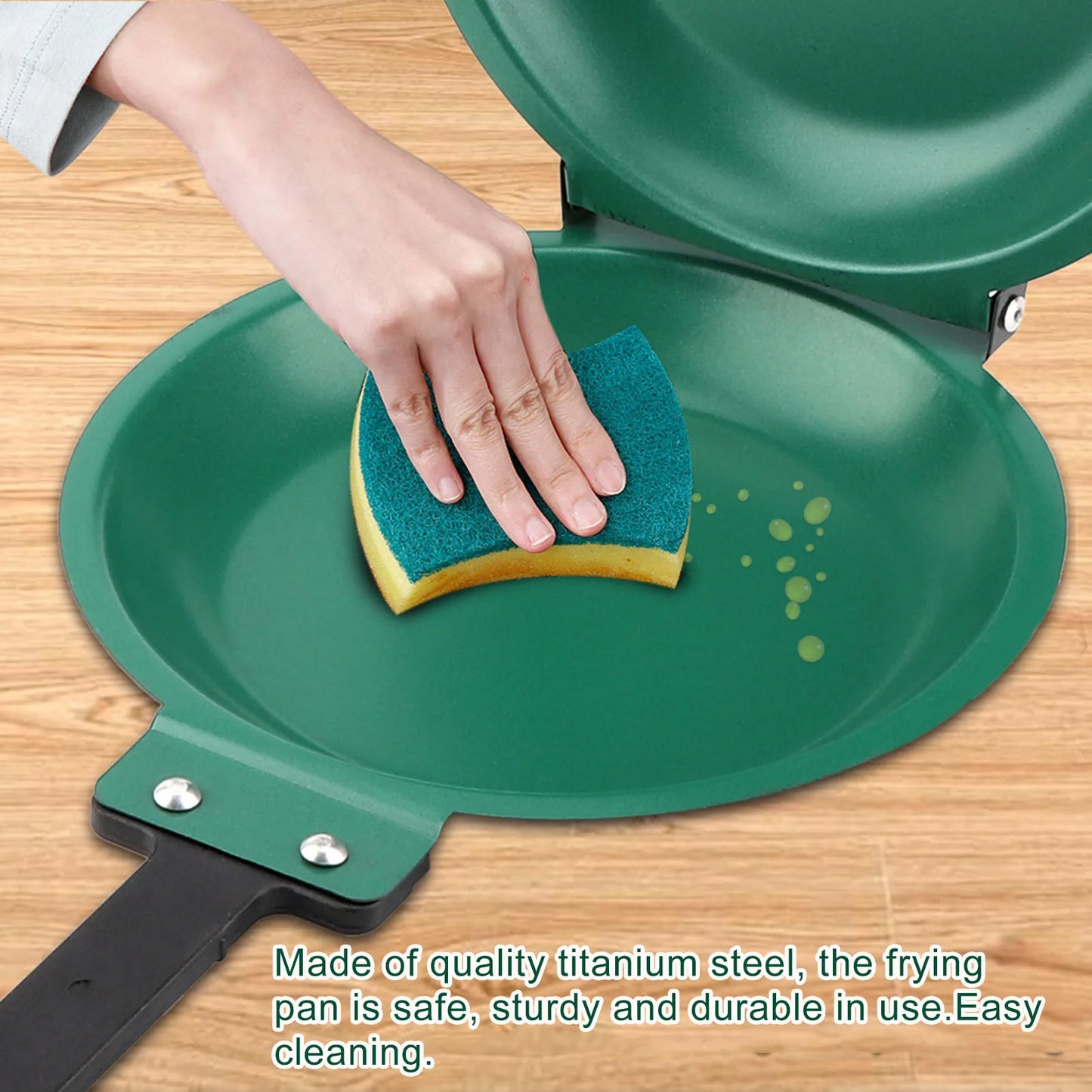 New Double Sided Pancake Pan Frying Pot Cookware for Kitchen Omelet Steak Ham Pans Kitchen Gas Stove Utensils Cooking Pot 