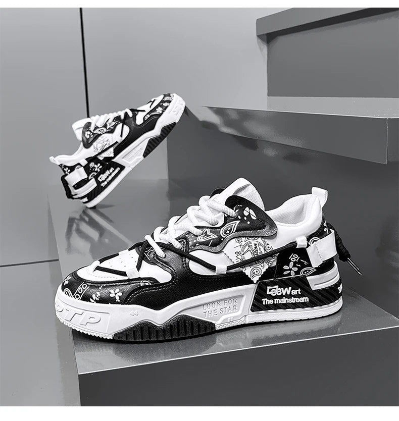 Men's Shoes 2025 New Summer All Casual Board Shoes Sports Thick Sole Increase Bread Shoes Non-slip Wear-resistant Casual Shoes