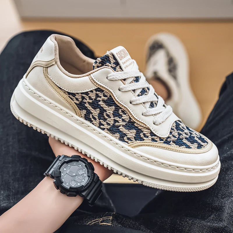 2025 New Niche Comfortable Board Shoes Trend Fashion Casual Sports Breathable Thick Sole Low Top Men's Shoes men shoes sneakers*