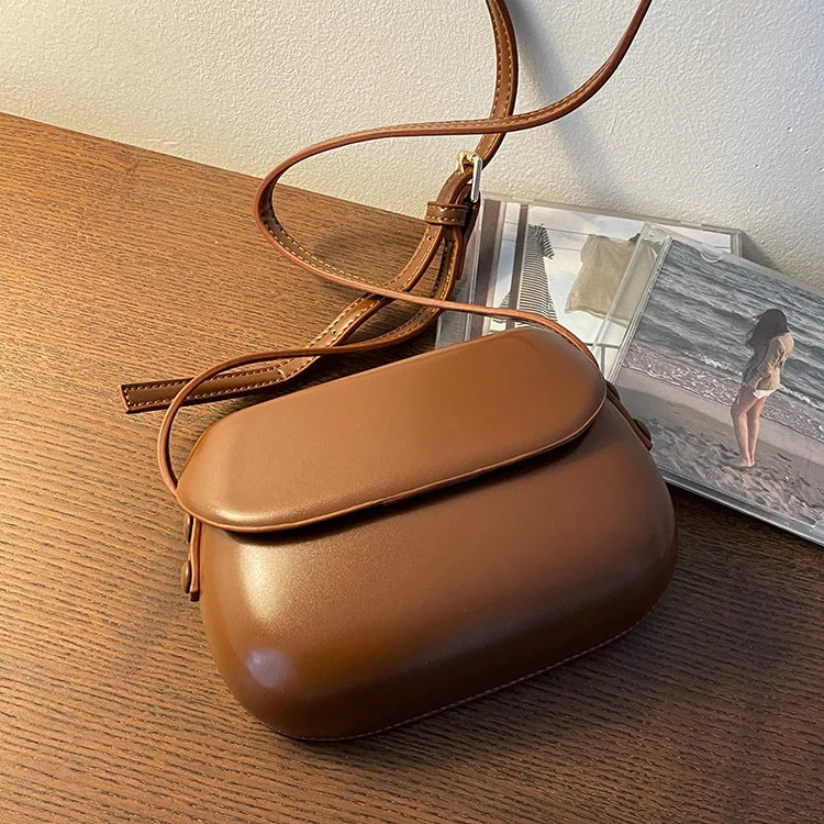 Candy Color Women Saddle Shoulder Bag Portable Female Clutch Purse Handbags Crossbody Bag Fashion Ladies Small Messenger Bags