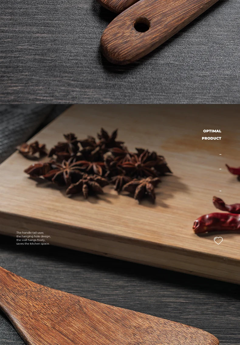 Kitchen Utensils Set Non-Stick  Cookware for Kitchen Wooden Handle Soup spoon spatula Rice spoon shovel Kitchen Accessories