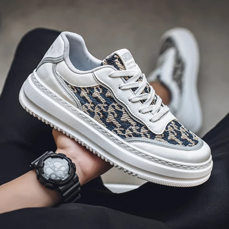 2025 New Niche Comfortable Board Shoes Trend Fashion Casual Sports Breathable Thick Sole Low Top Men's Shoes men shoes sneakers*