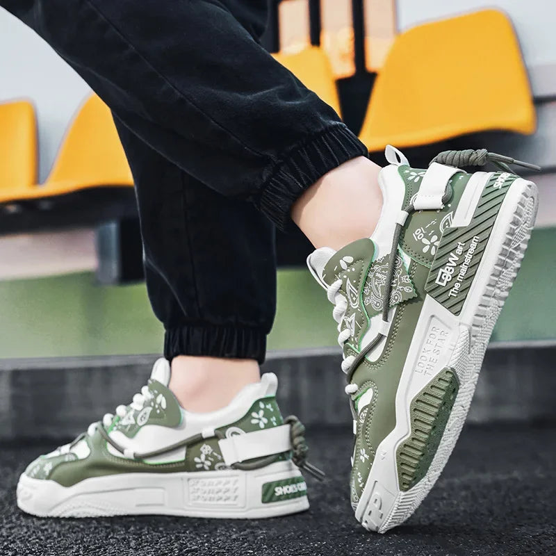 Men's Shoes 2025 New Summer All Casual Board Shoes Sports Thick Sole Increase Bread Shoes Non-slip Wear-resistant Casual Shoes