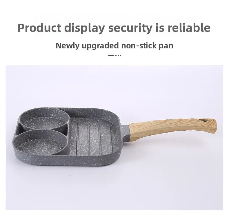 2/4-Hole Frying Pot Pan Thickened Omelet Pan Non-stick Egg Pancake Steak Pan Cooking Egg Ham Pans Breakfast Maker Cookware Pan