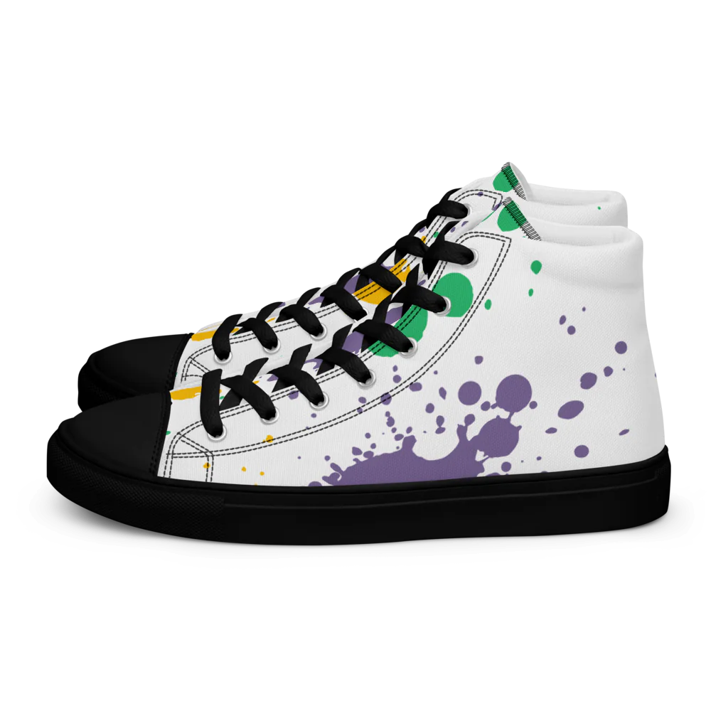 Paint Style Women's High Top Canvas Shoes