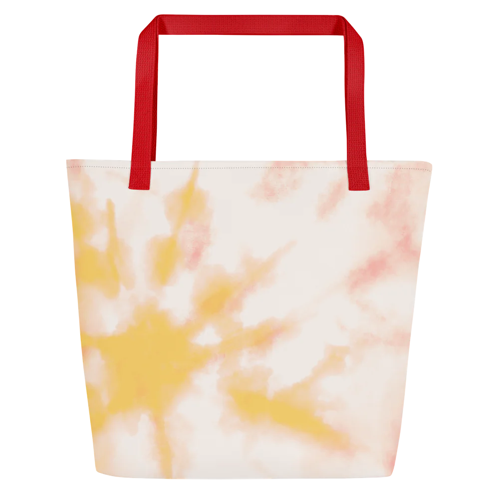 All-Over Print Large Tote Bag w/ Pocket