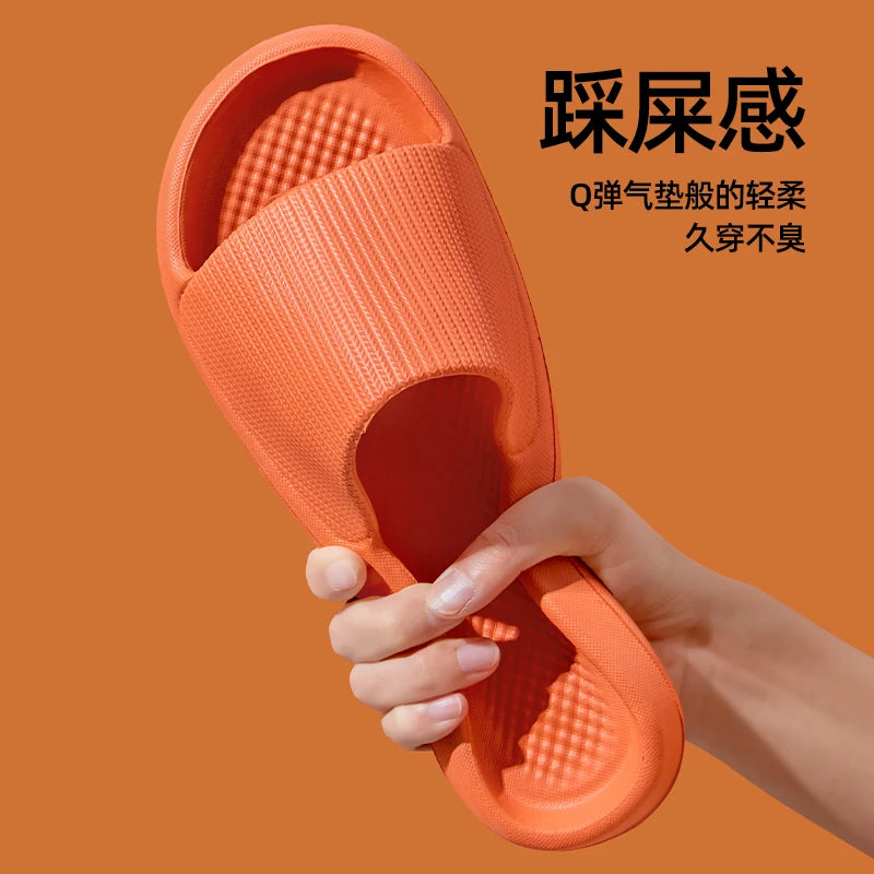 Women Summer Slippers Men Home Shoes Household Indoor Bathroom Bathing Couple EVA Slippers Sandals Slippers Anti-slip Anti-odor