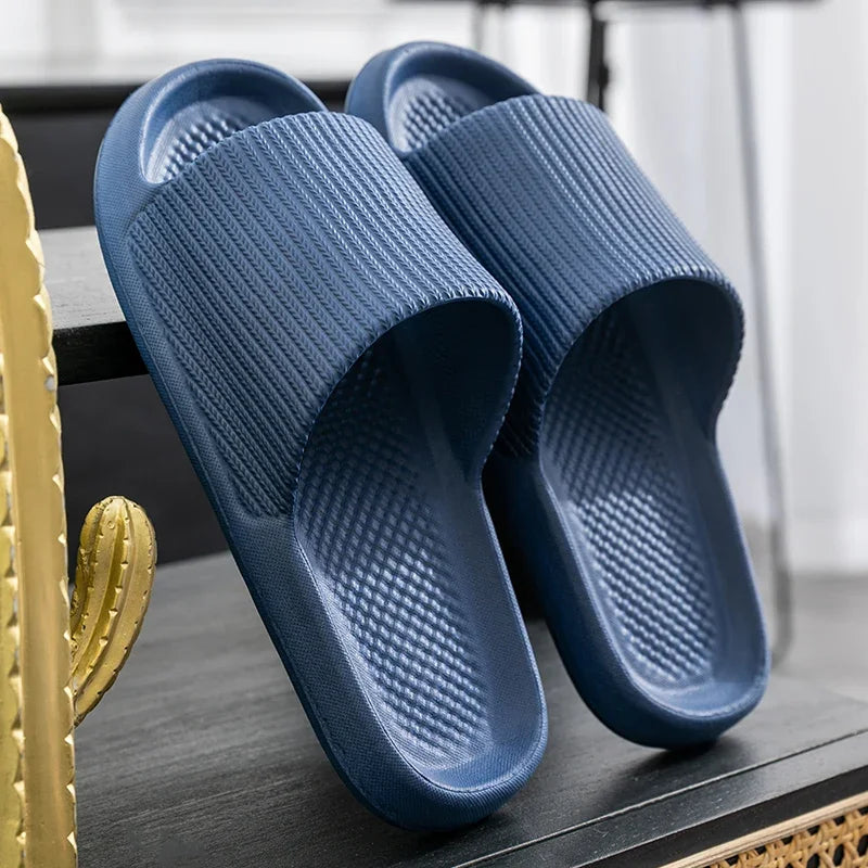 Women Summer Slippers Men Home Shoes Household Indoor Bathroom Bathing Couple EVA Slippers Sandals Slippers Anti-slip Anti-odor
