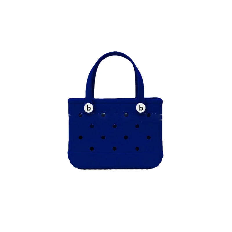 Mini Beach Bag EVA Rubber Waterproof Pool Fashion Outdoor Shoulder Storage Basket Travel Handbag Female Tote Jelly Bogg Bag