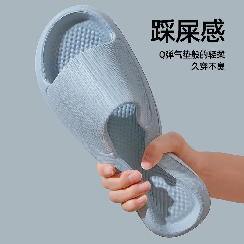 Women Summer Slippers Men Home Shoes Household Indoor Bathroom Bathing Couple EVA Slippers Sandals Slippers Anti-slip Anti-odor