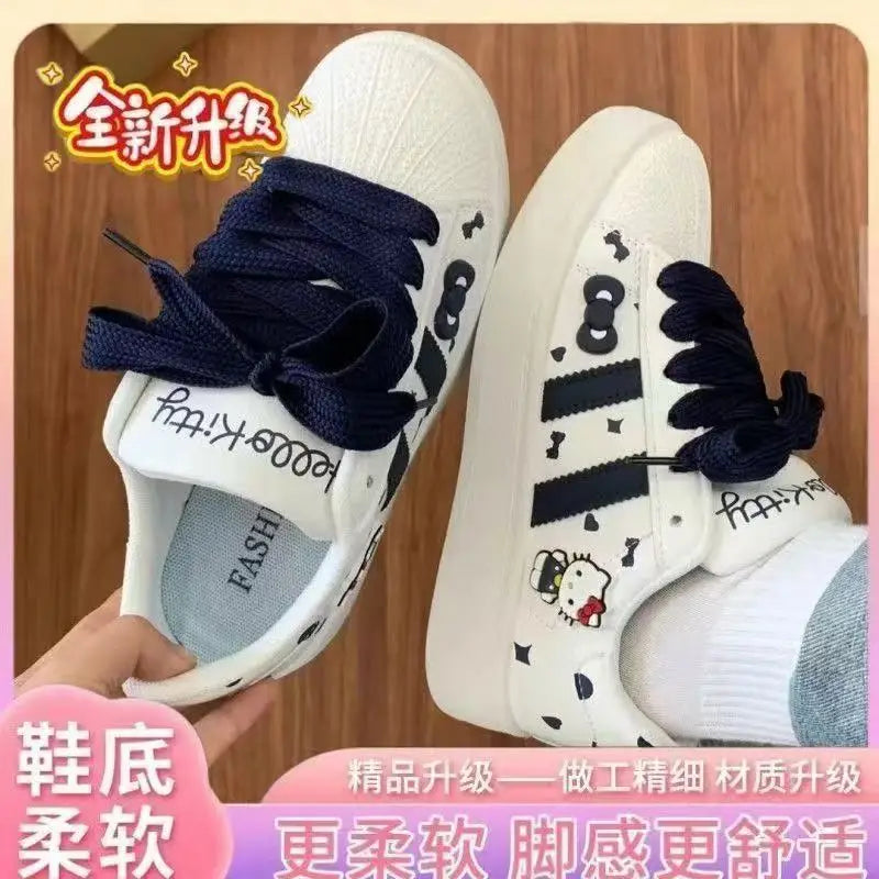 Sanrio Pink Sling Shoes Hello Kitty New Style Casual Shoes Fashion Girls Sports Shoes Student Versatile Breathable Sling Shoes