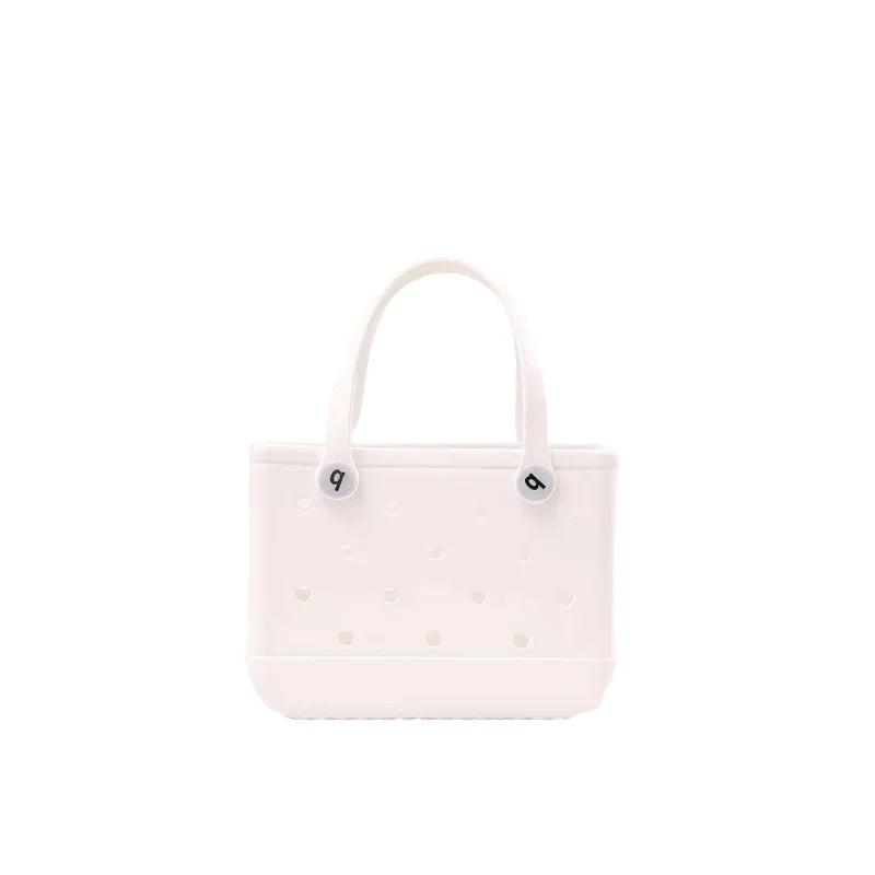 Mini Beach Bag EVA Rubber Waterproof Pool Fashion Outdoor Shoulder Storage Basket Travel Handbag Female Tote Jelly Bogg Bag