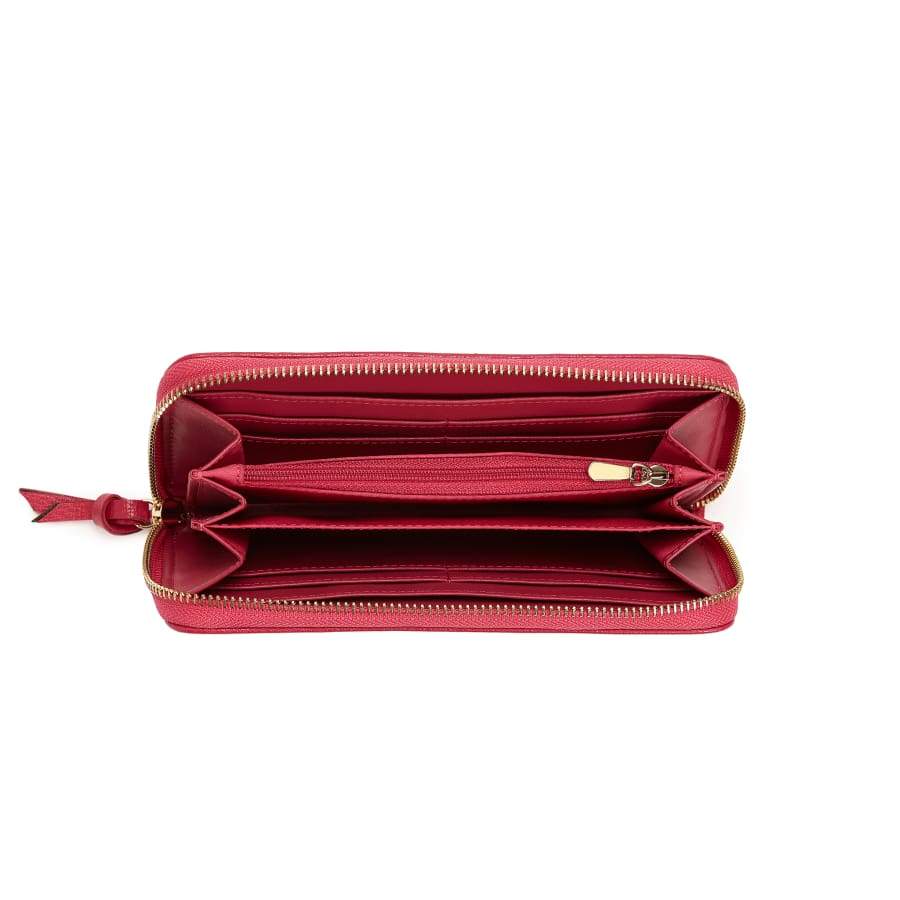 Serene Pink Vegan Zip Around Wallet