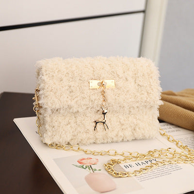 Hawang mesh grid handbag DIY material package wool handmade woven bag flat line shoulder bag Messenger bag