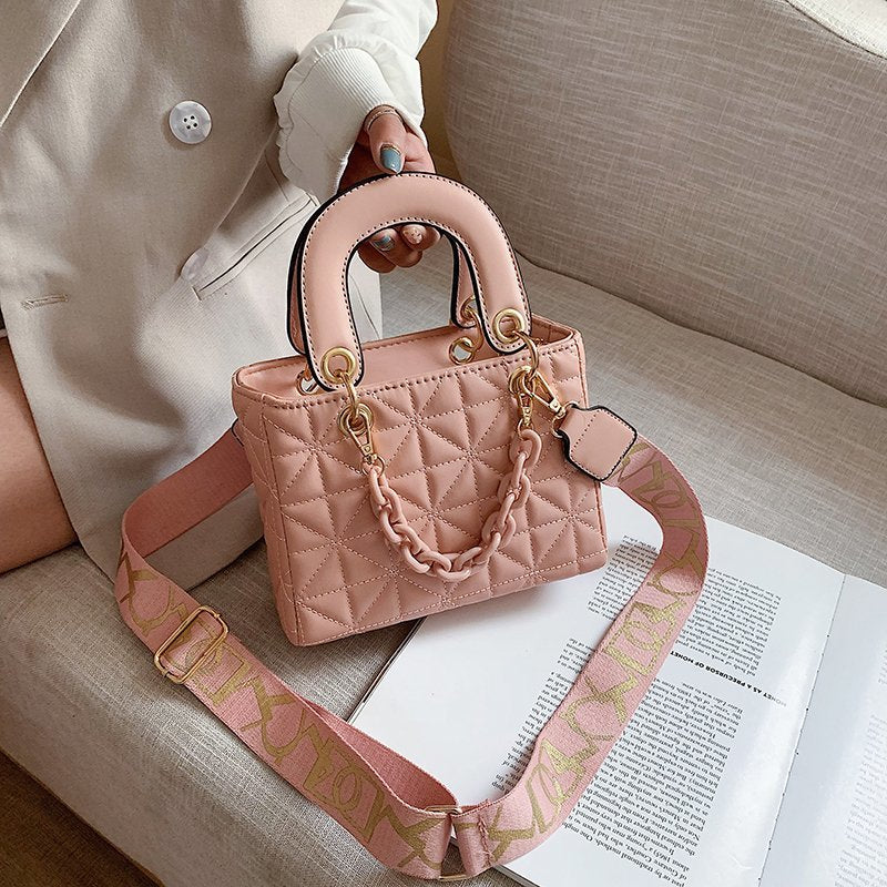 Handbag Women Famous Brand Classic Quilted Design Hand Bag Women Shoulder Purse Pu Leather Shoulder Bag Female Crossbody Bag