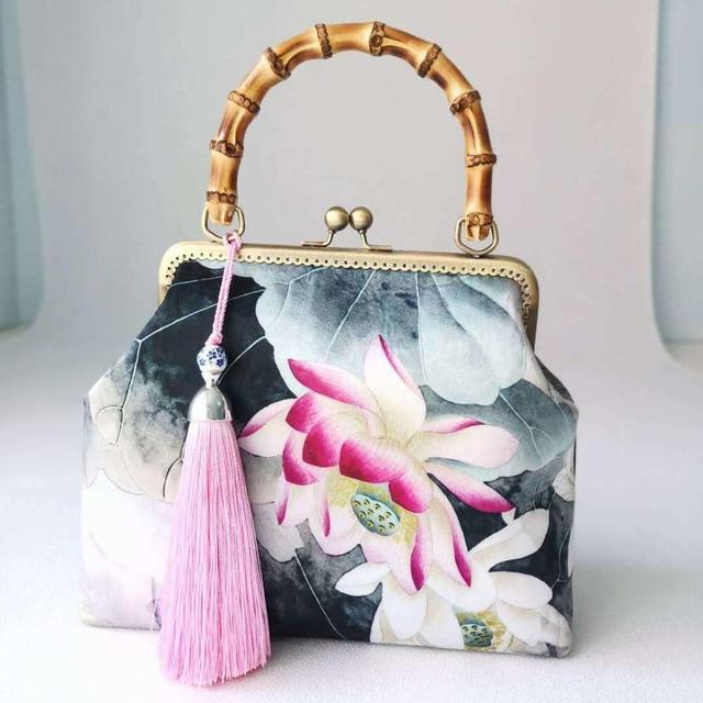 Wood Hand lock Shell Bags Vintage Designer Bag Women Shoulder Crossbody Bag Chain Tote Women's Handbags Purses free shipping