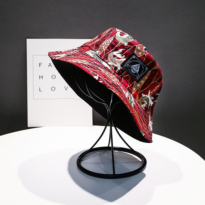 Soft Bucket Hat Man Women Outdoor Sports Hip Hop Cap Floral Double Side Summer Cotton Fishing Sun Hat Panama For Newest Hats