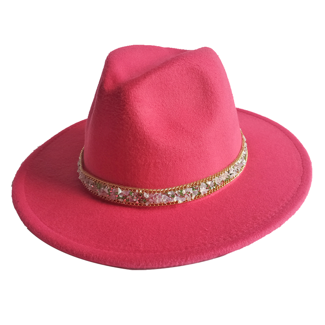 Two tone Fedoras Jazz Hats Cowboy Hats For Women And Men Double-sided Color Cap Red With Black Wool Bowler Hat Wholesale шапка