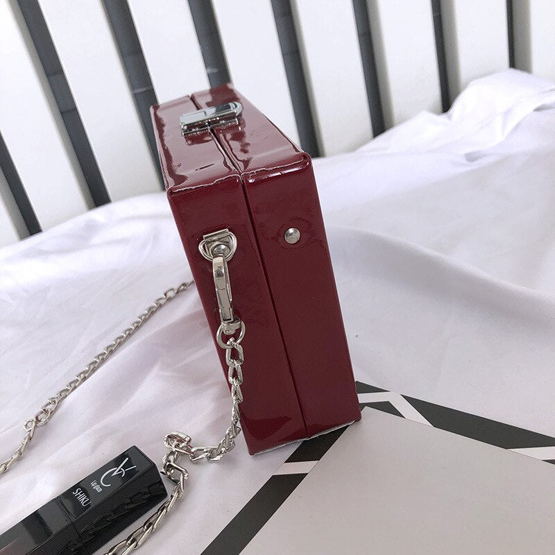 Women's chain shoulder crossbody bag fun poker card leisure fashion letters small square trendy handbags bolsa feminina