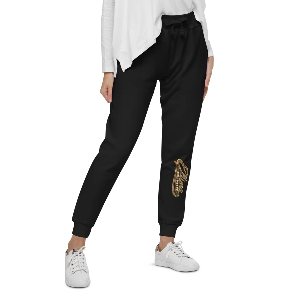 Ellima Unlimited AfroCentric Logo Unisex Fleece Sweatpants | Cotton Heritage M7580