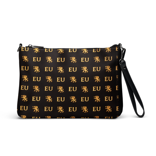 EU Golden All-Over Print Crossbody Bag
