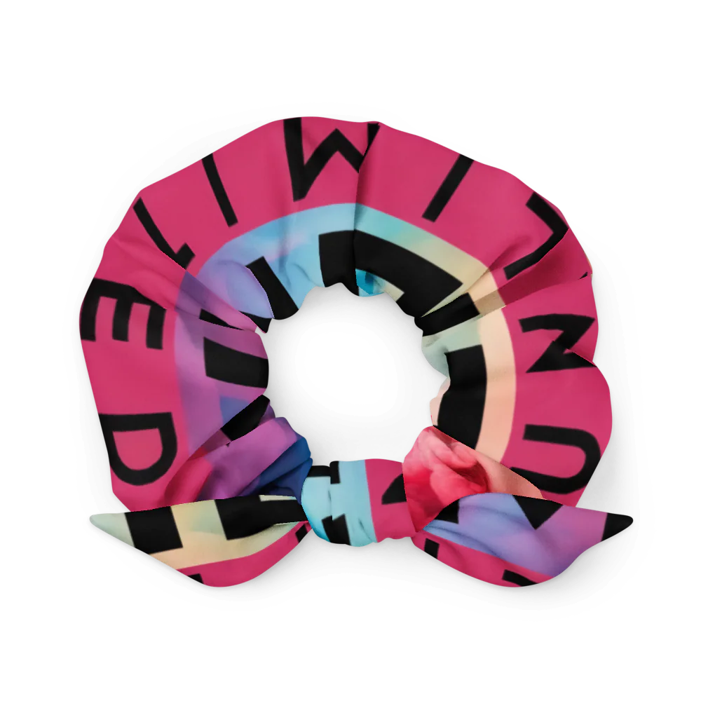 All-Over Print Recycled Scrunchie