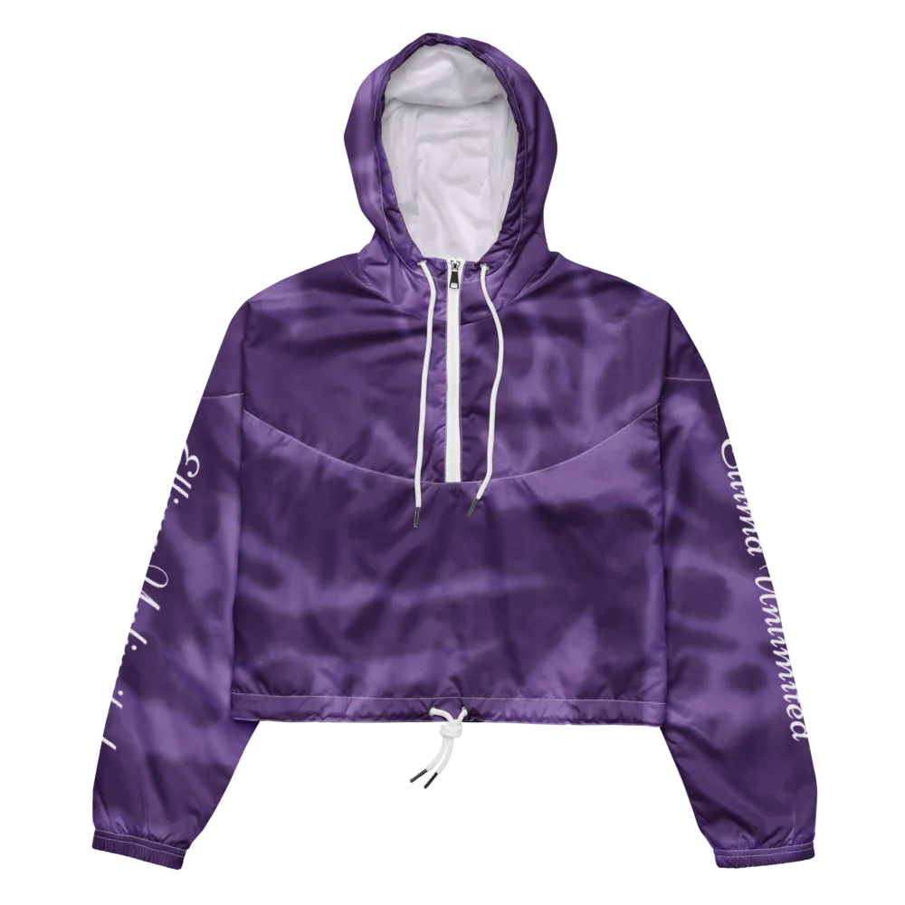 All-Over Print Women's Cropped Windbreaker