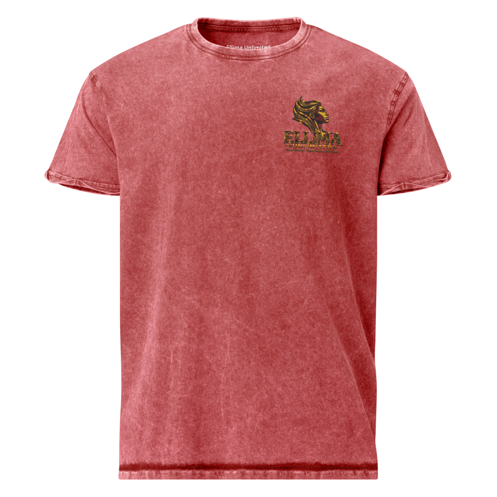 Ellima Unlimited Logo'd Unisex Denim T-Shirt | Husky CA6689