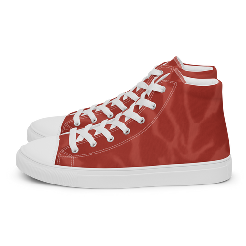 Brown Men's High Top Canvas Shoes