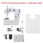 Household Electric Sewing Machine Beginner Dual Speed Portable Flat Bed Light Travel Craftsman DIY Mini Portable Foot Pedal