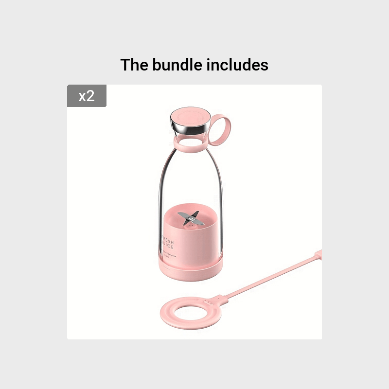 11.83oz Portable Electric Wireless Mini Fruit Blender Juicer - Perfect for On-the-Go!