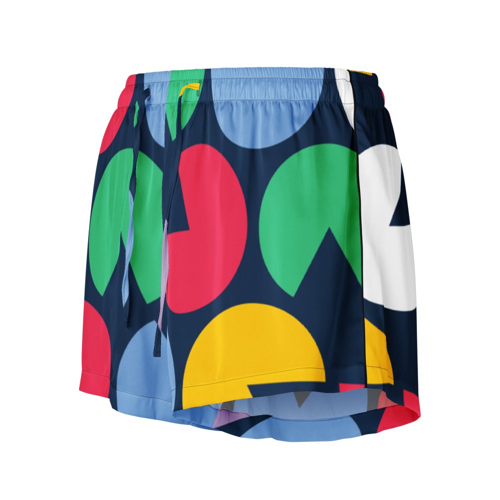 PacMan-Inspired All-Over Print Women's Pajama Shorts