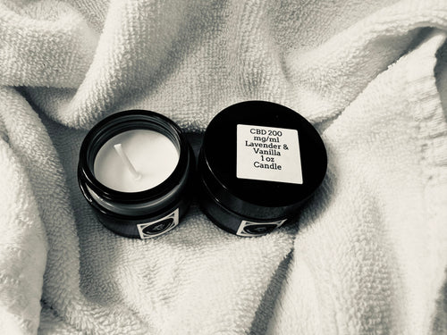 CBD 200 mg/ml Lavender & Vanilla Candle