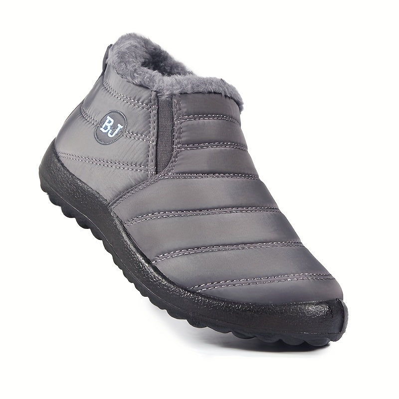 [High Quality Winter Boots] High Quality Women's Winter Boots - Slip-On Ankle Snow Boots with Fleece