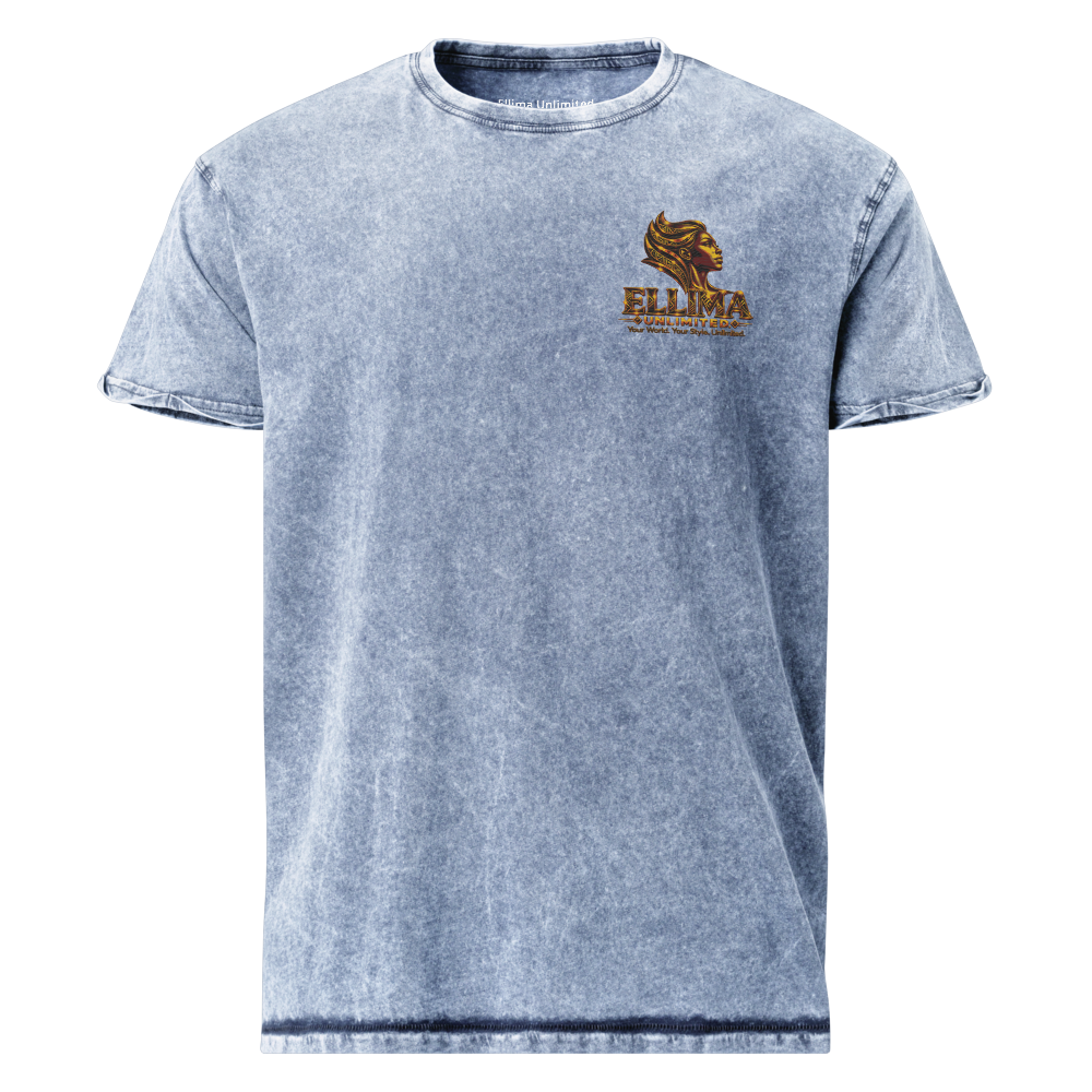 Ellima Unlimited Logo'd Unisex Denim T-Shirt | Husky CA6689
