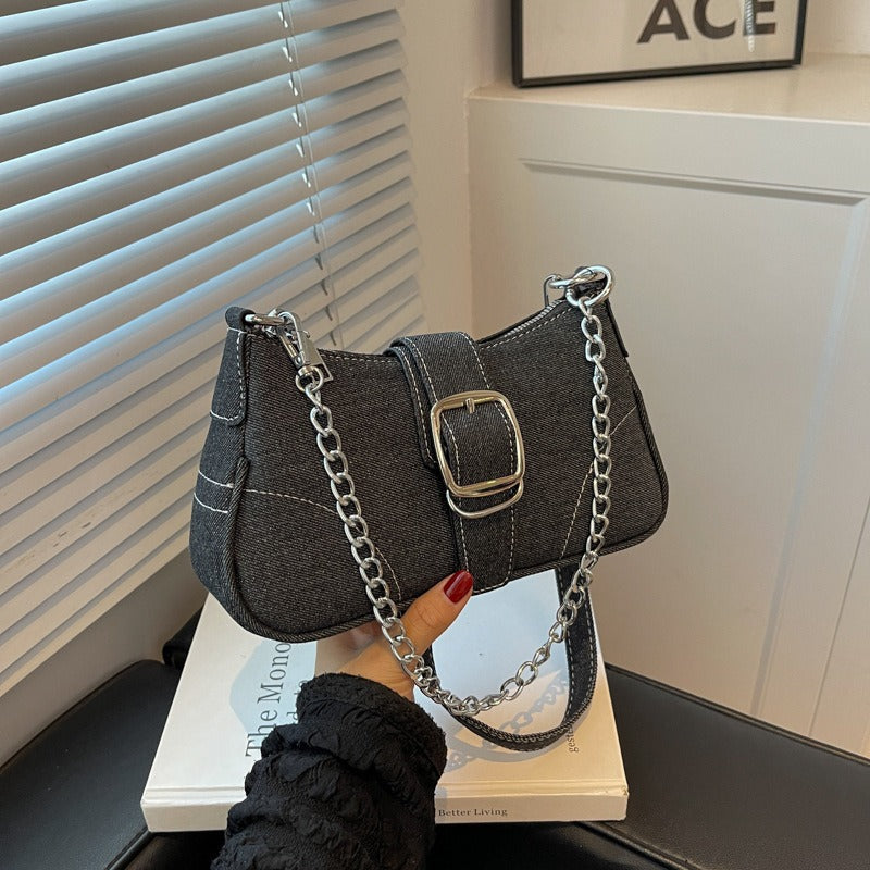 Women's High-End Canvas Chain Crossbody Bag